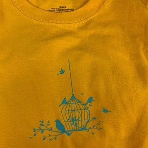 Golden yellow tee